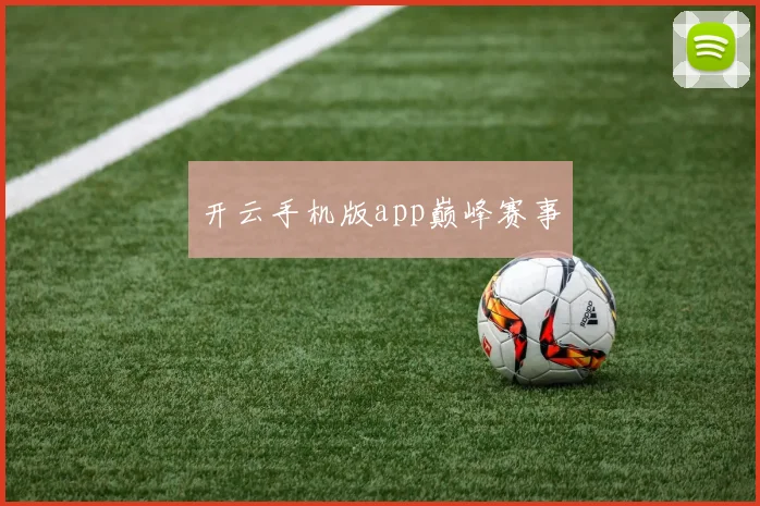 开云手机版app巅峰赛事