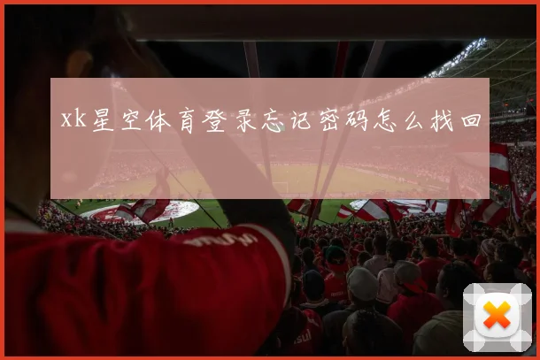 xk星空体育登录忘记密码怎么找回